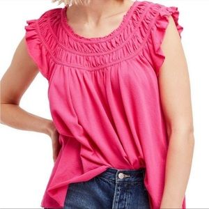 Pink Free People Top
